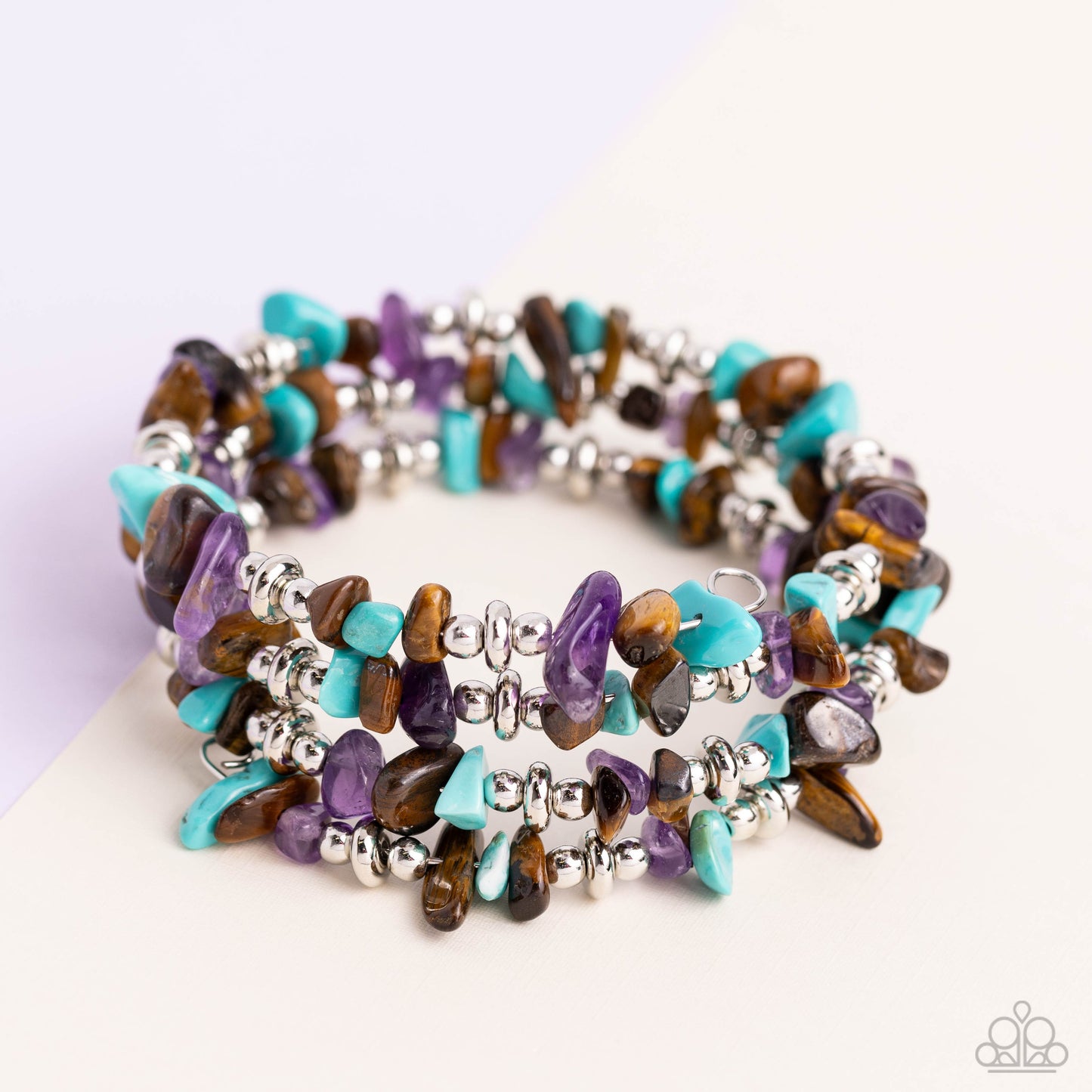 Stacking Stones - Brown - Paparazzi Bracelet