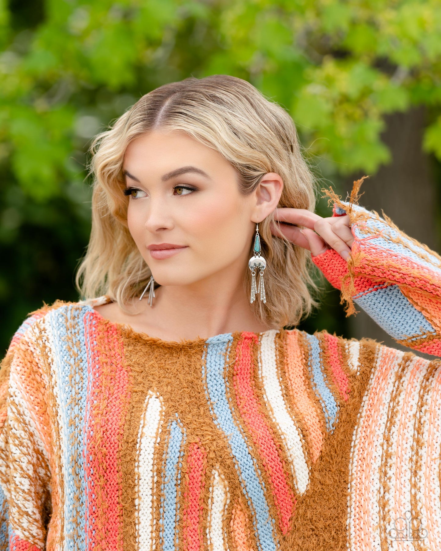 Highland Haute - Blue - Paparazzi Earrings