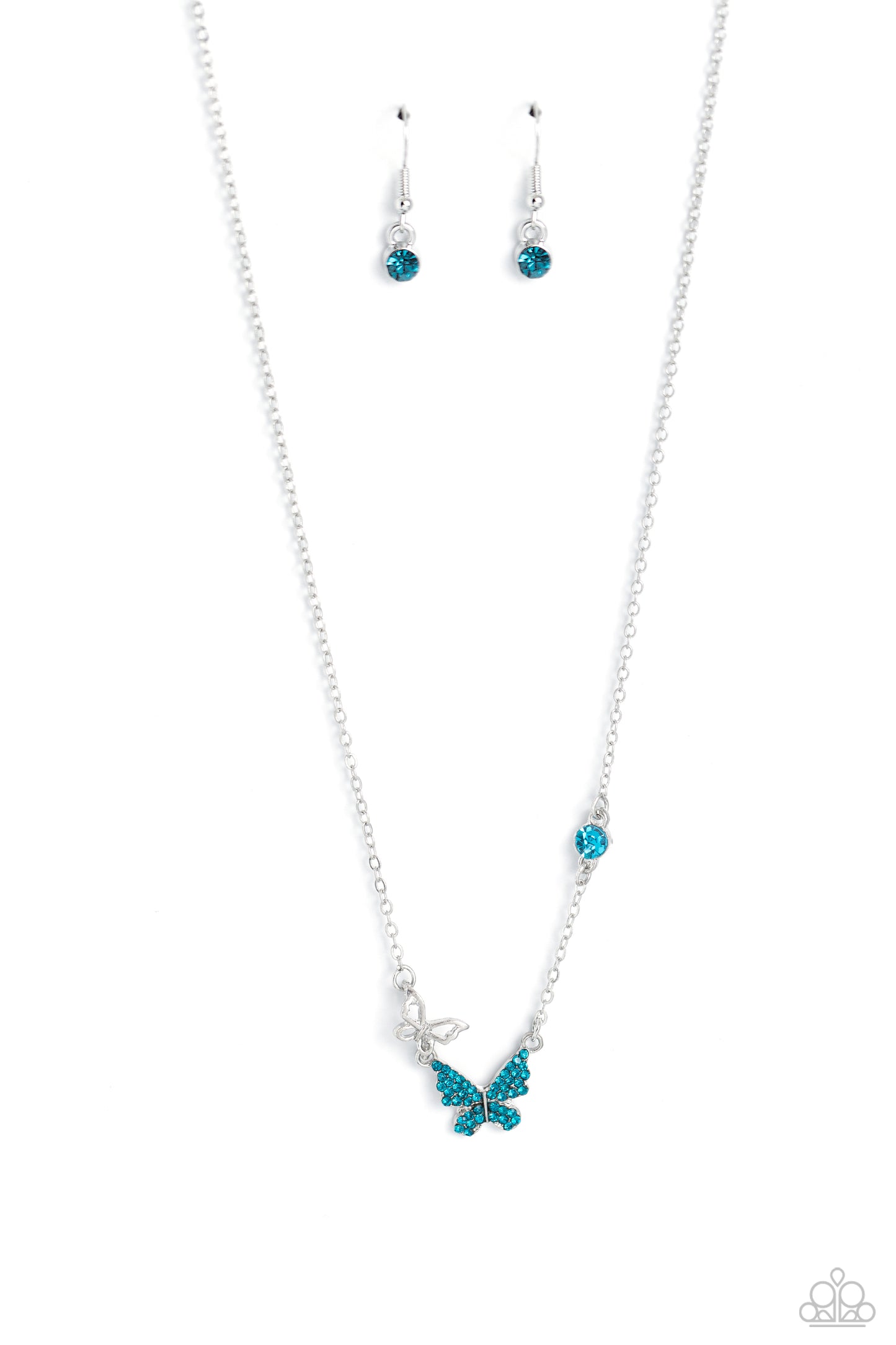 Cant BUTTERFLY Me Love - Blue - Paparazzi Necklace