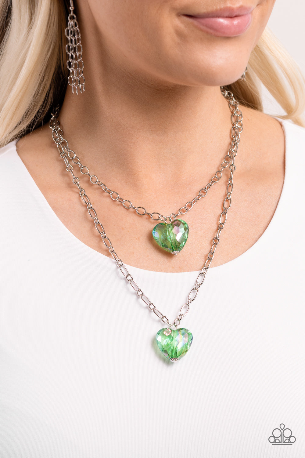 Layered Love - Green - Paparazzi Necklace