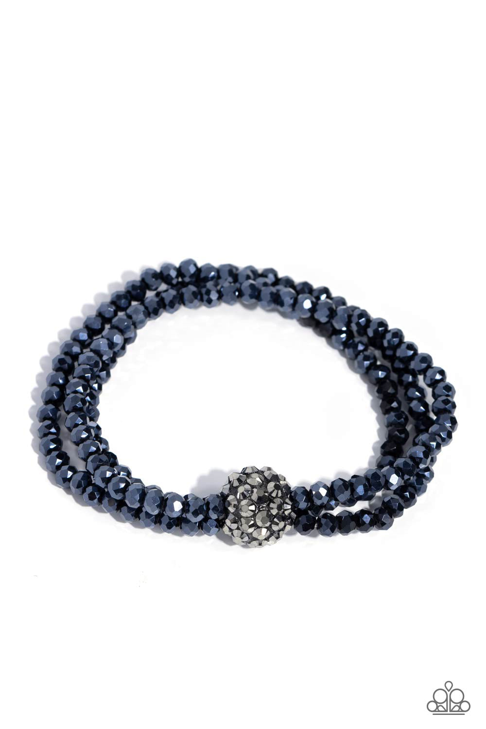 Twisted Theme - Blue - Paparazzi Bracelet