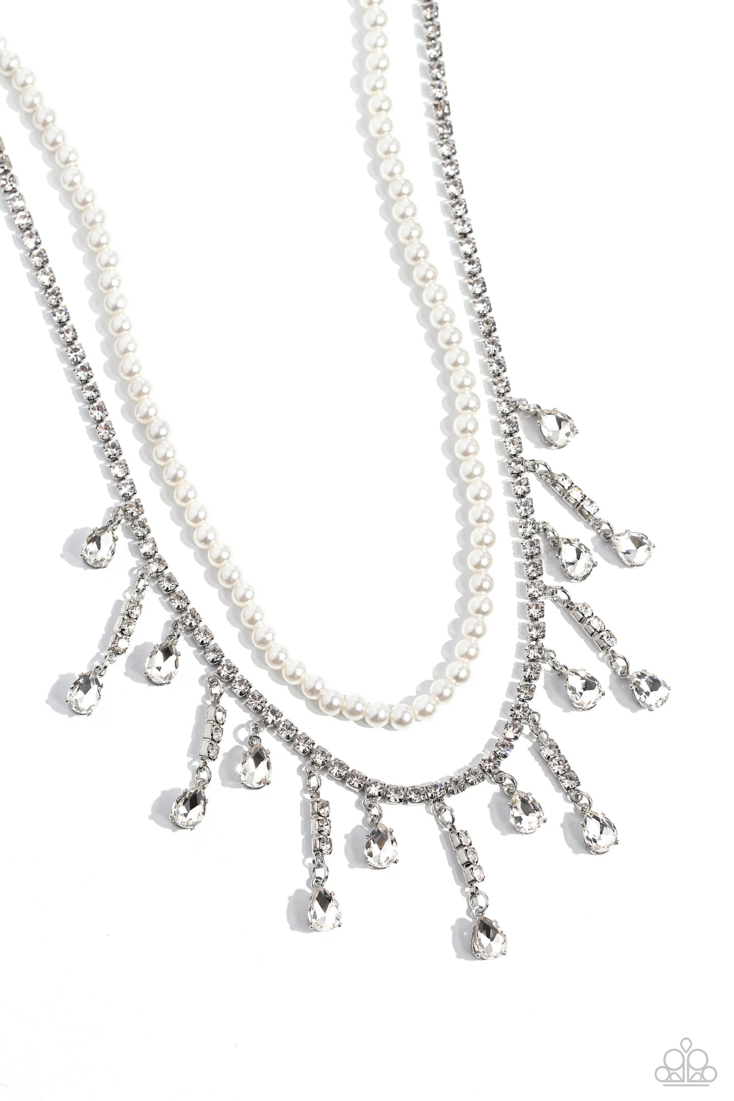 Lessons in Luxury - White - Paparazzi Necklace