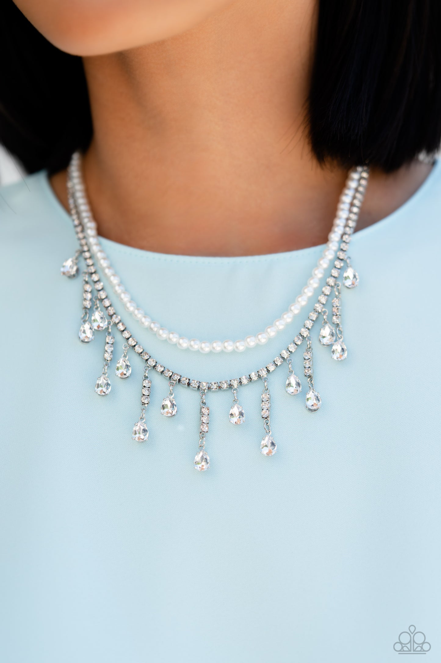 Lessons in Luxury - White - Paparazzi Necklace