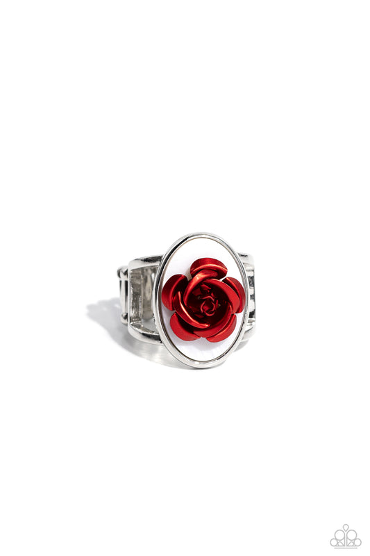 ROSE to My Heart - Red - Paparazzi Ring