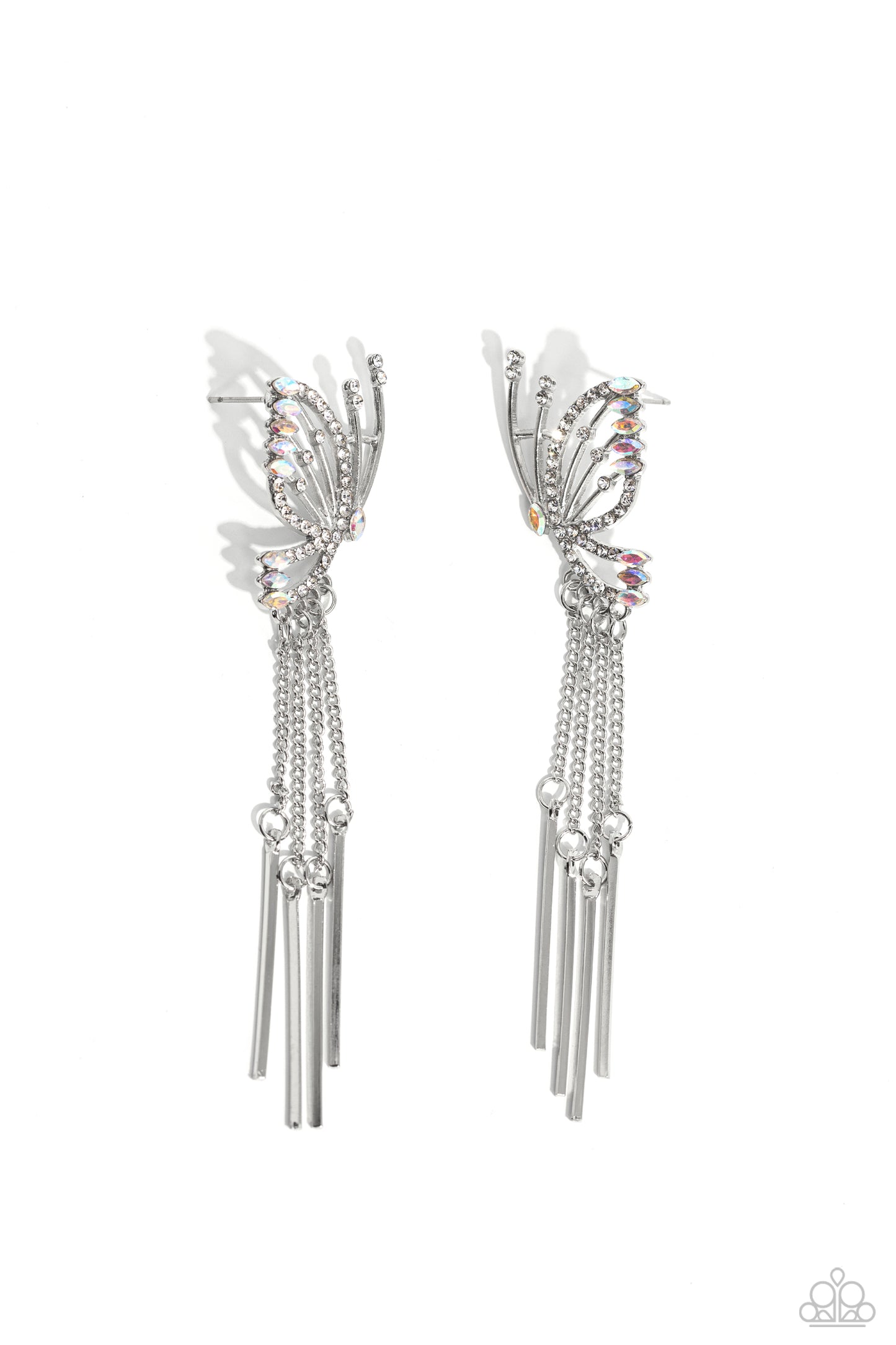 A Few Of My Favorite WINGS - White - Paparazzi Earrings