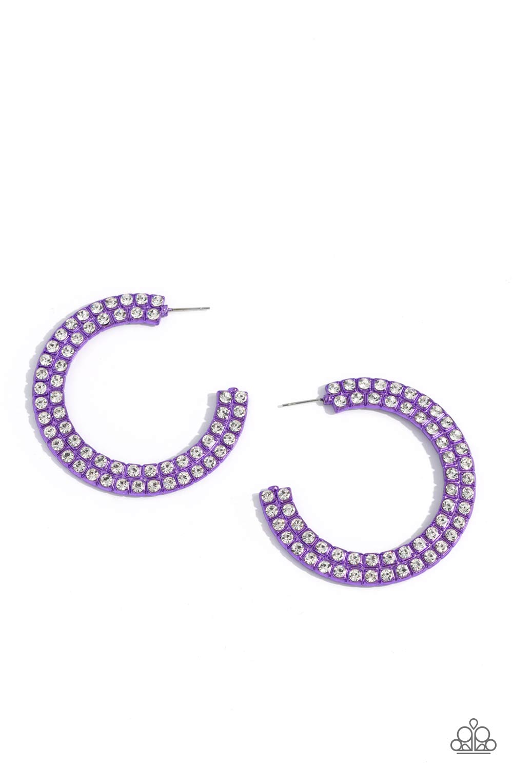 Flawless Fashion - Purple - Paparazzi Earrings