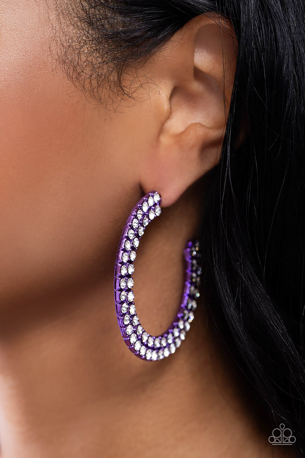 Flawless Fashion - Purple - Paparazzi Earrings