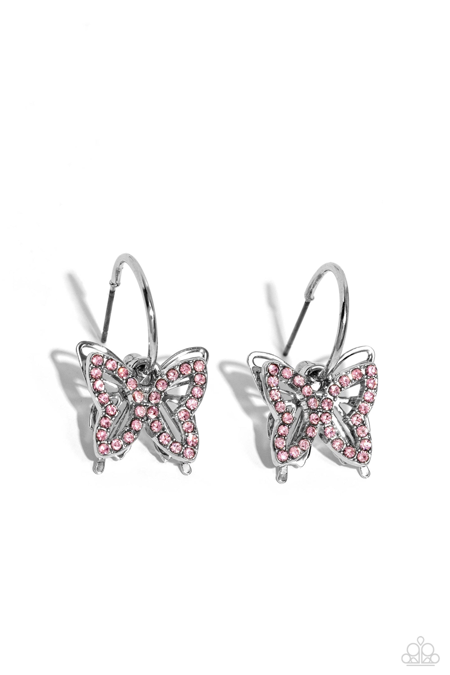 Lyrical Layers - Pink - Paparazzi Earrings