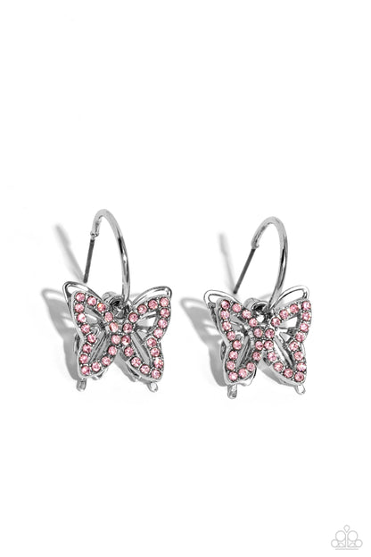 Lyrical Layers - Pink - Paparazzi Earrings