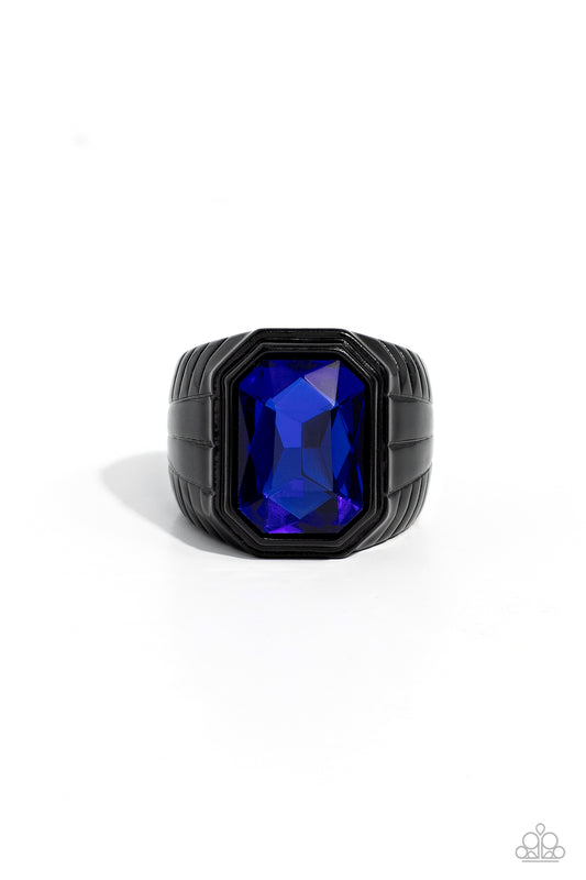 Cavalier Claim - Blue - Paparazzi Ring