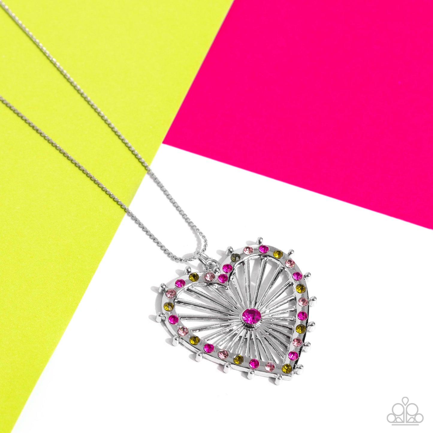 Flirting Ferris Wheel - Pink - Paparazzi Necklace