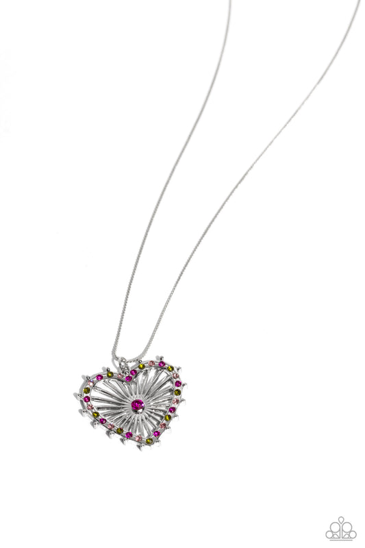 Flirting Ferris Wheel - Pink - Paparazzi Necklace