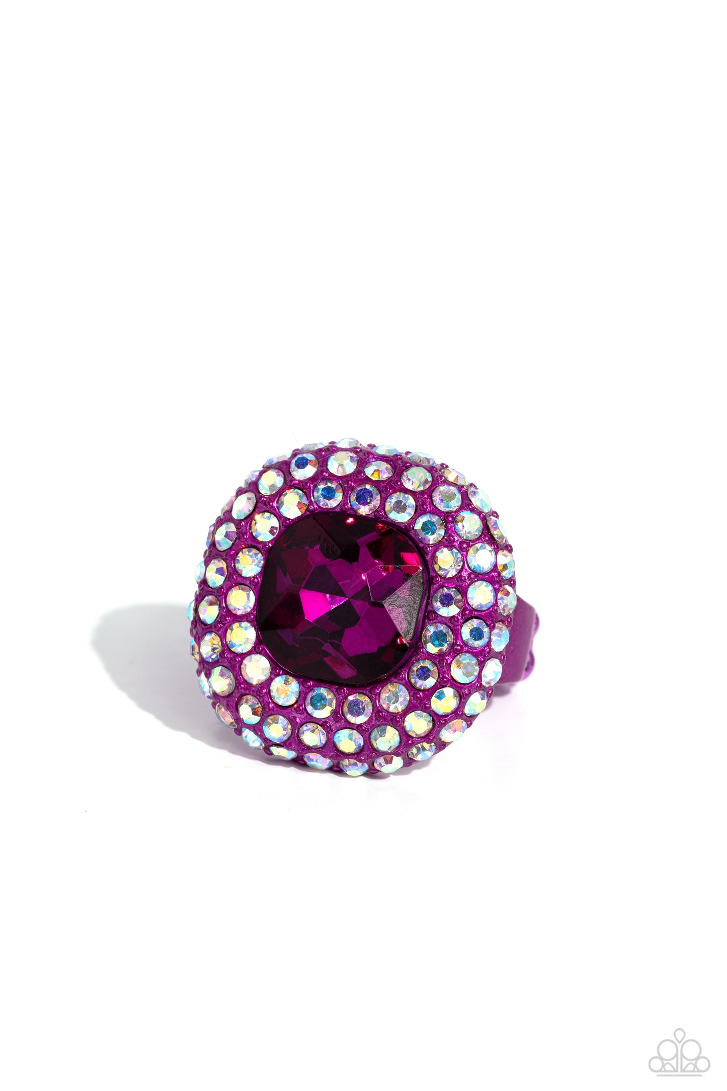 Glistening Grit - Pink - Paparazzi Ring