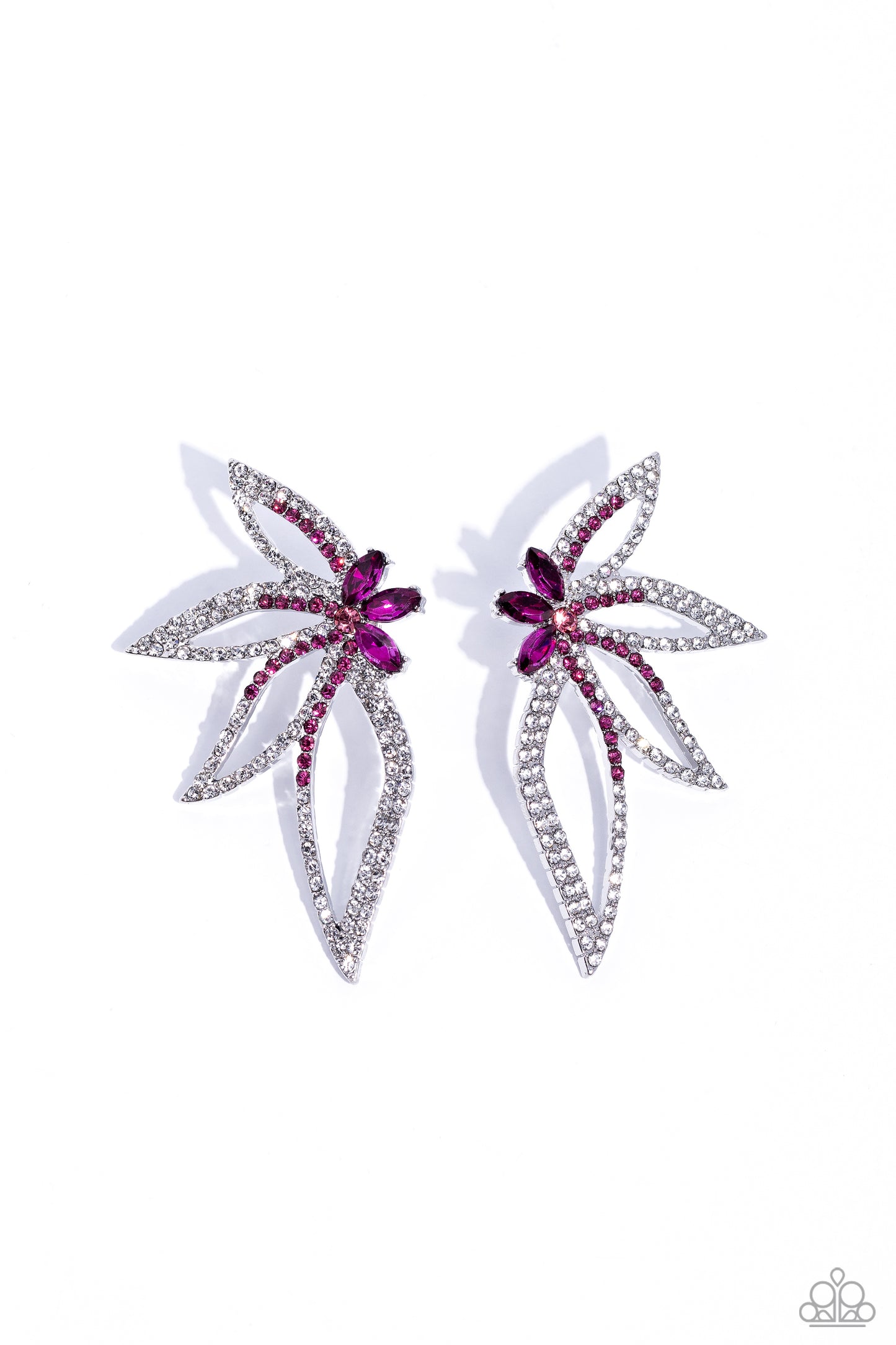 Twinkling Tulip - Pink - Paparazzi Earrings