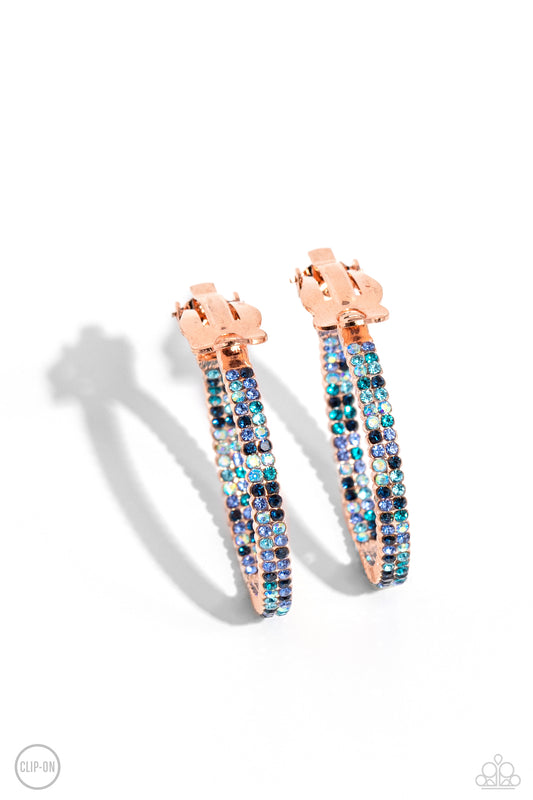 Outstanding Ombré - Copper - Paparazzi Earrings