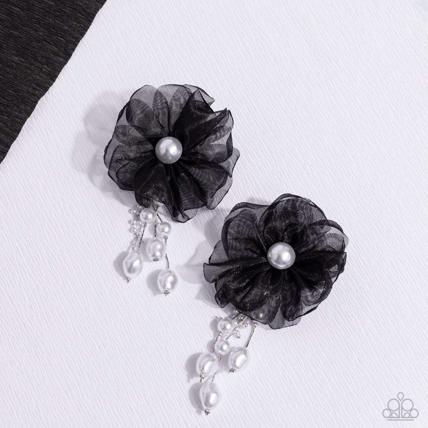 Dripping In Decadence - Black- Paparazzi Earrings