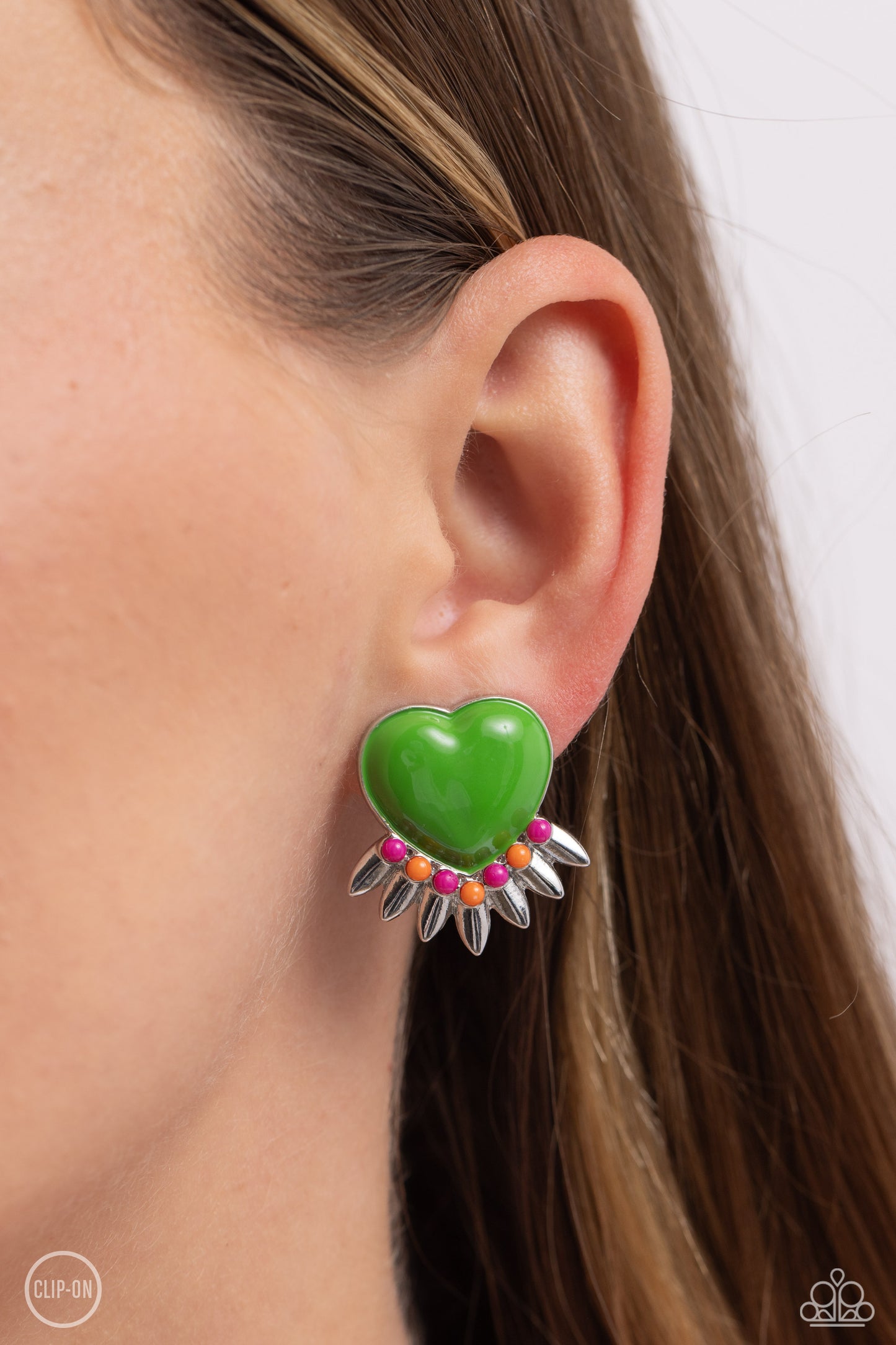 Spring Story - Green - Paparazzi Earrings