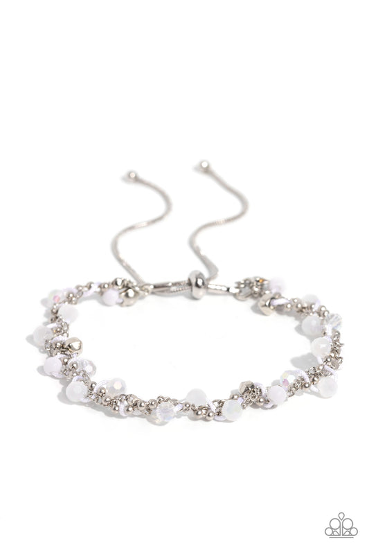 Show-Stopping Sass - White - Paparazzi Bracelet