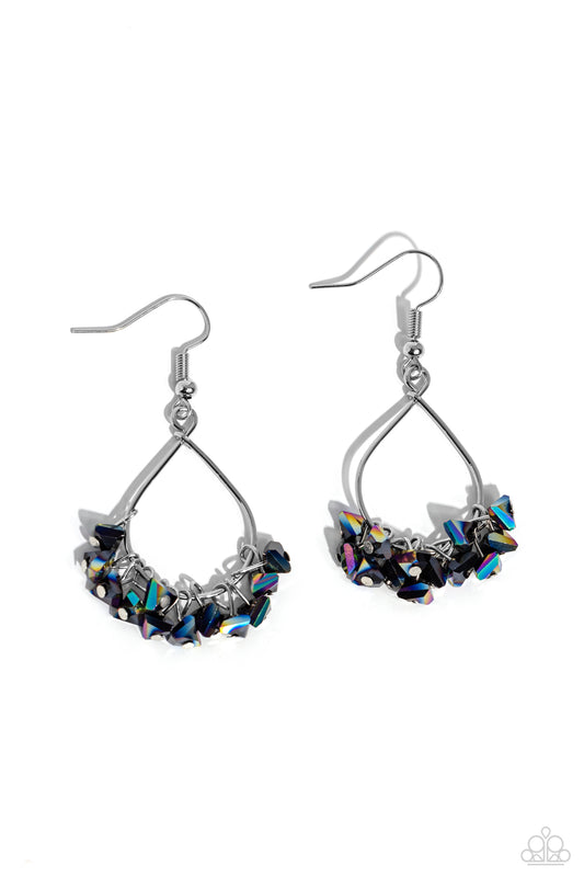 Charm of the Century - Black - Paparazzi Earrings