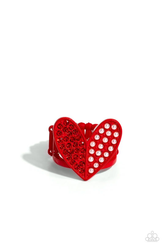 Hometown Heart - Red - Paparazzi Ring