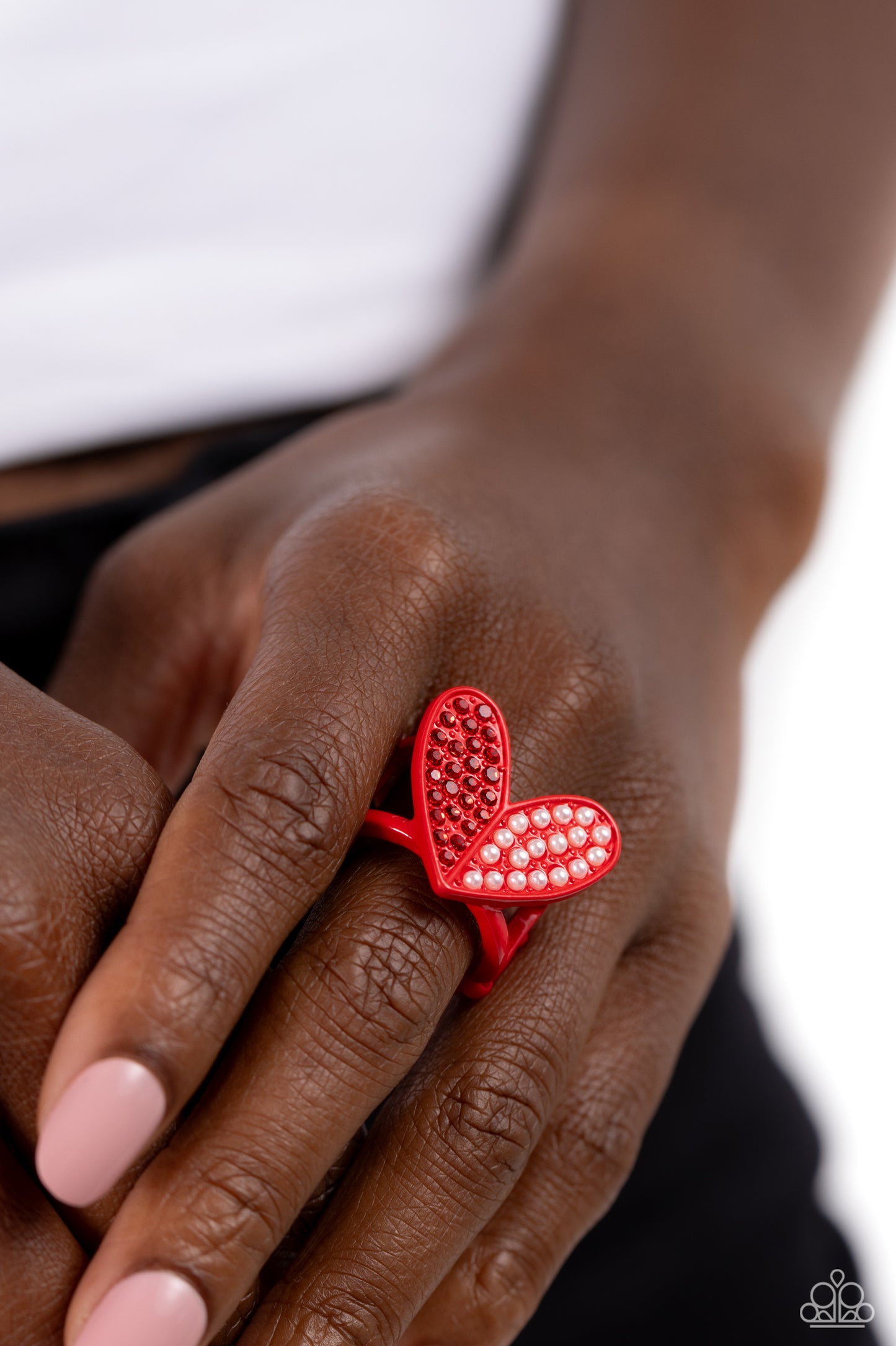 Hometown Heart - Red - Paparazzi Ring