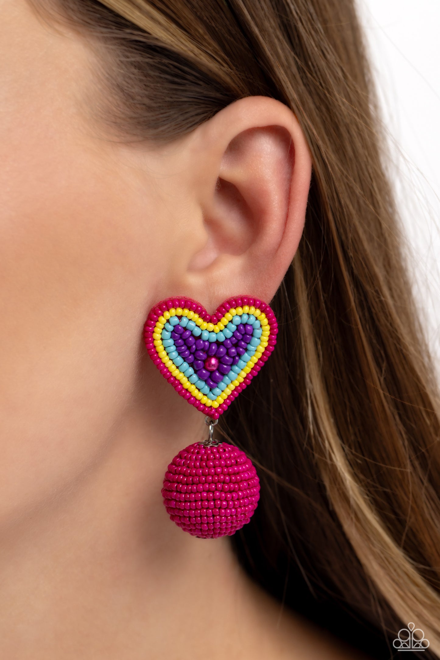 Spherical Sweethearts - Multi - Paparazzi Earrings