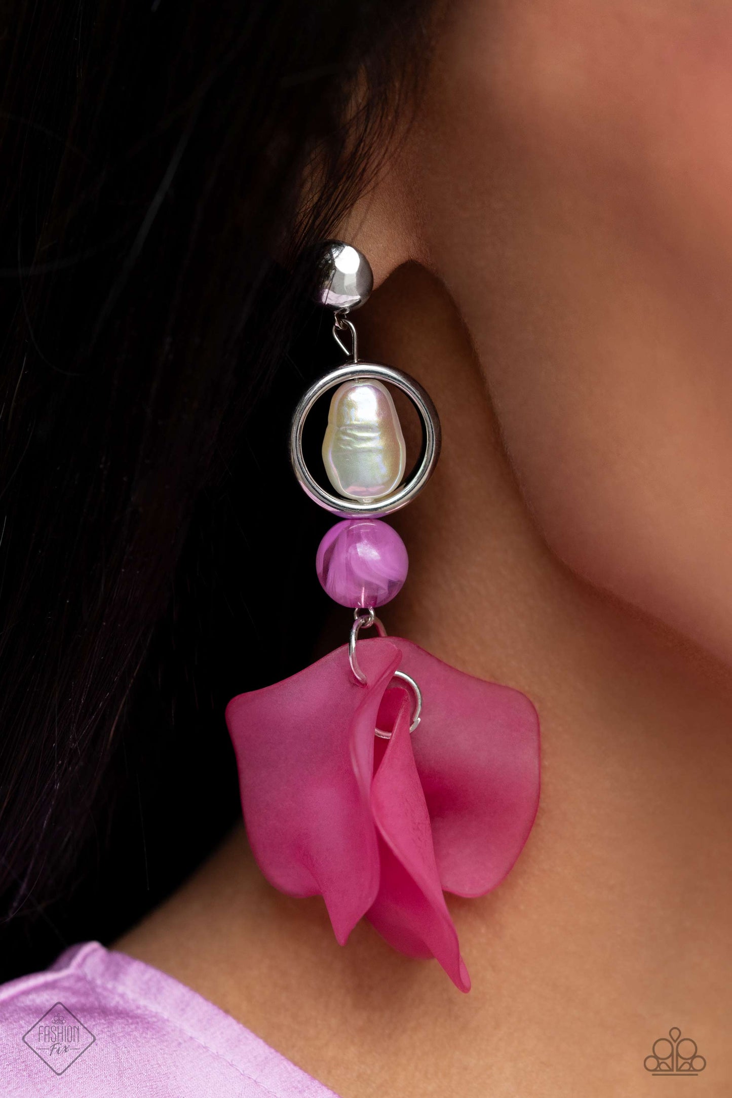 Lush Limit - Pink - Paparazzi Earrings (2023 December Fashion Fix)