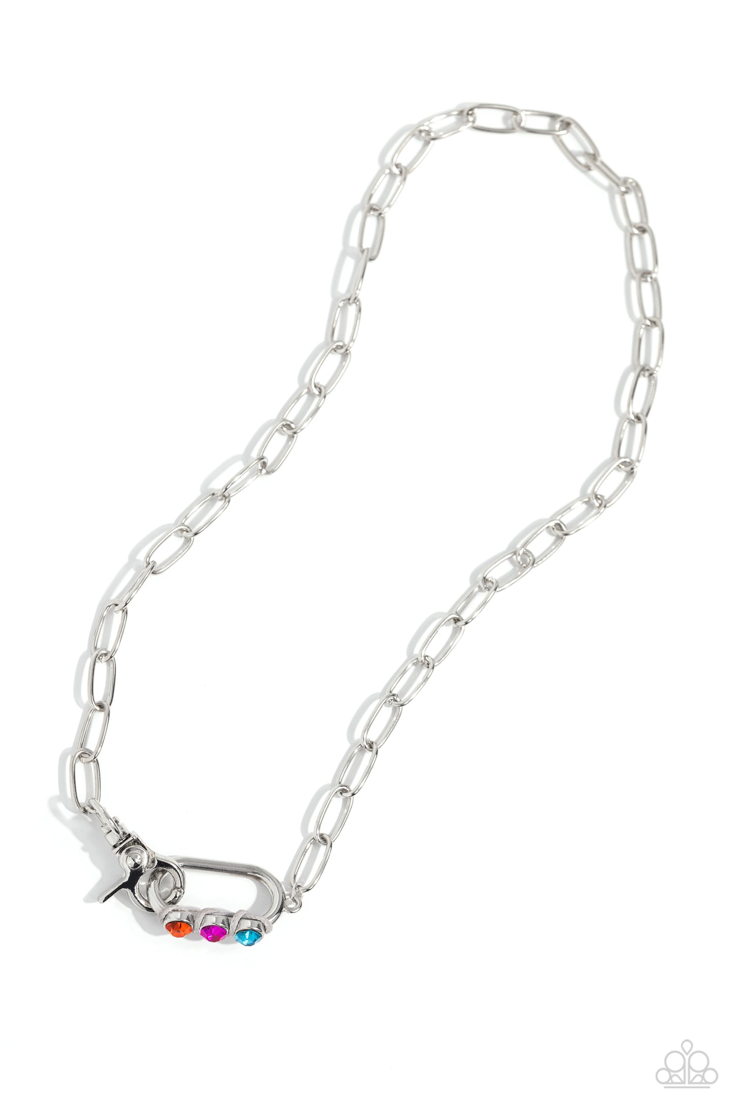 Dont Want to Miss a STRING - Silver - Paparazzi Necklace