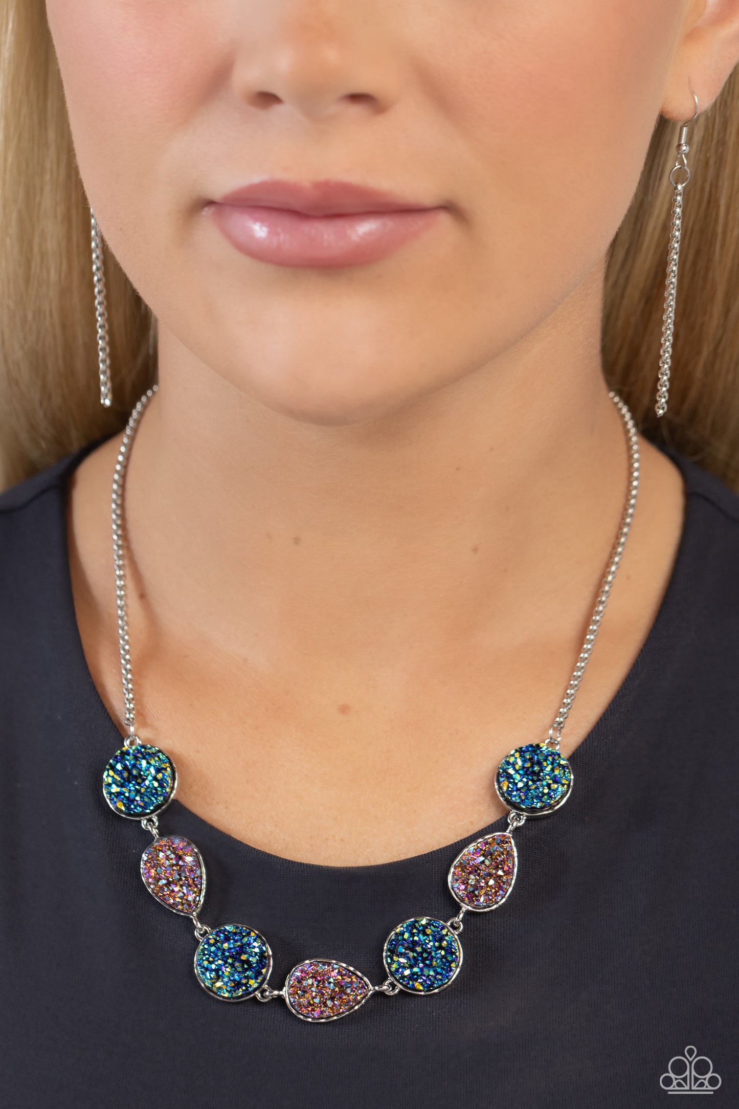 Druzy Demand - Multi - Paparazzi Necklace