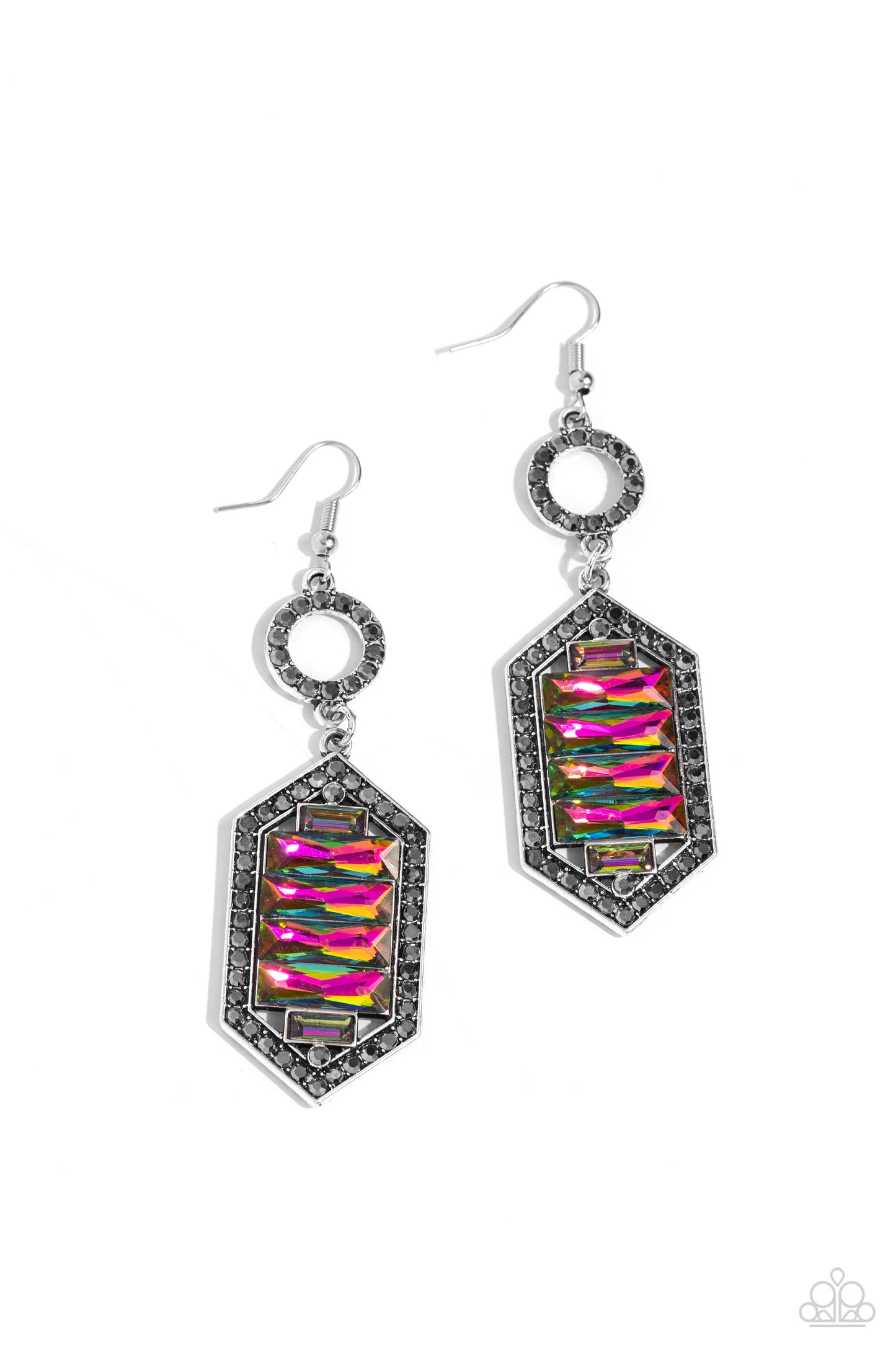 Combustible Craving - Multi - Paparazzi Earrings