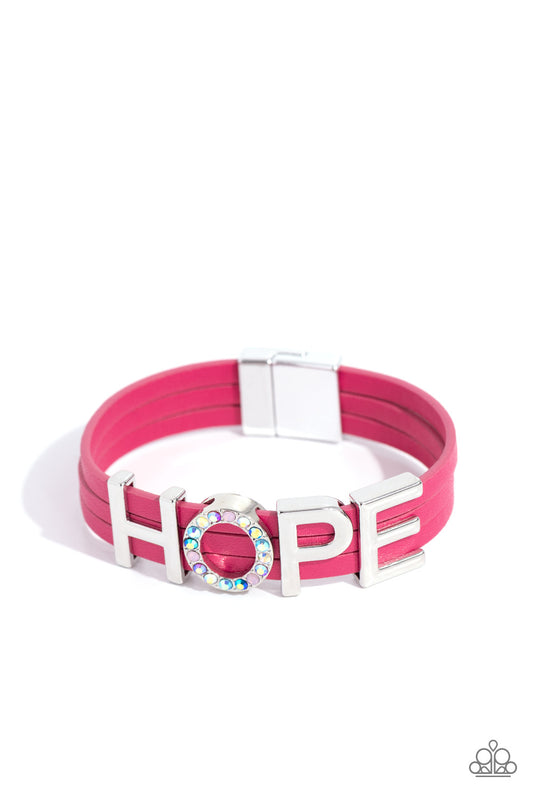 Hopeful Haute - Pink - Paparazzi Bracelet