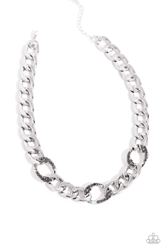 Gleaming Harmony - Silver - Paparazzi Necklace