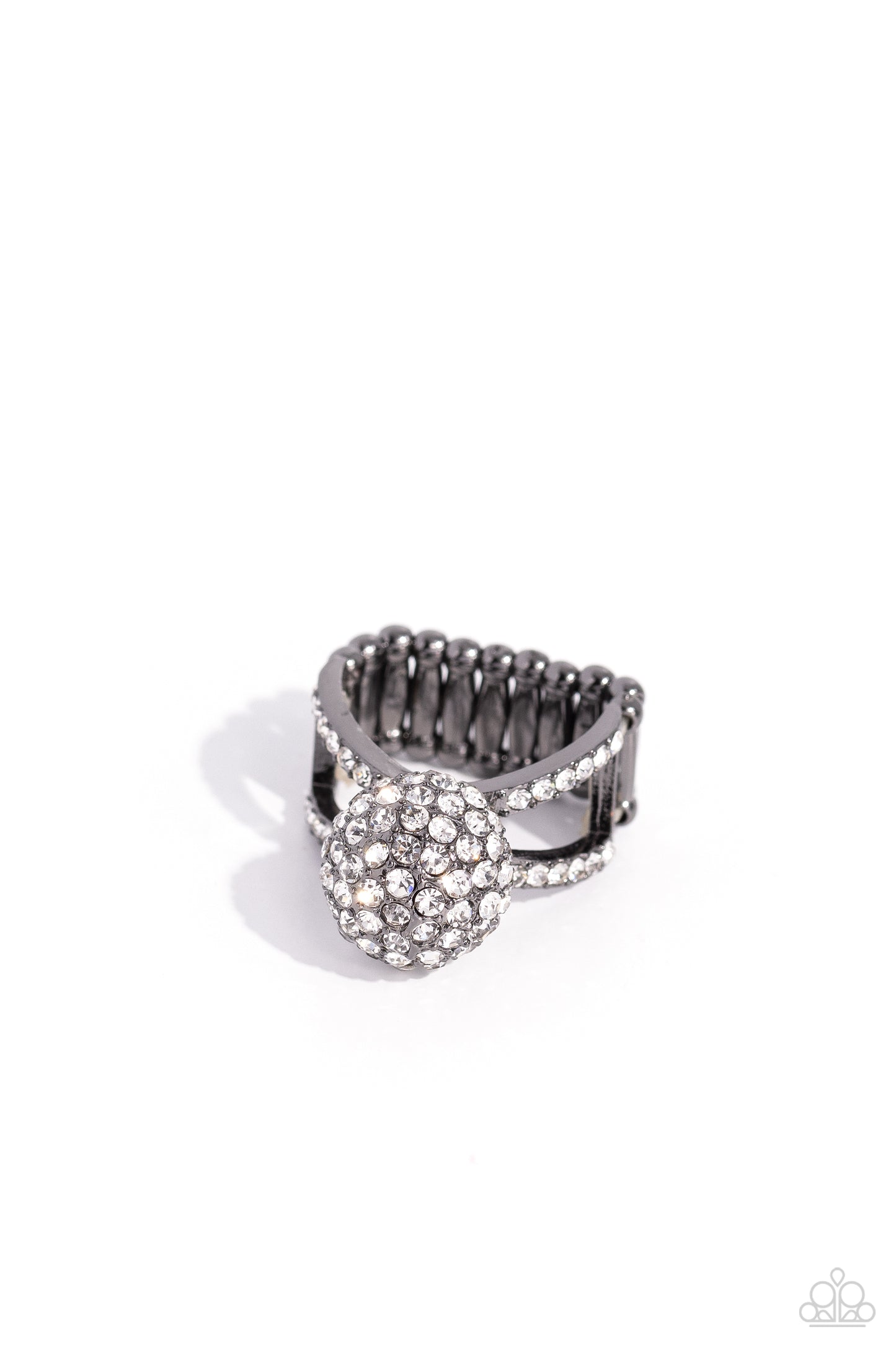 Polished Pageant - Black - Paparazzi Ring