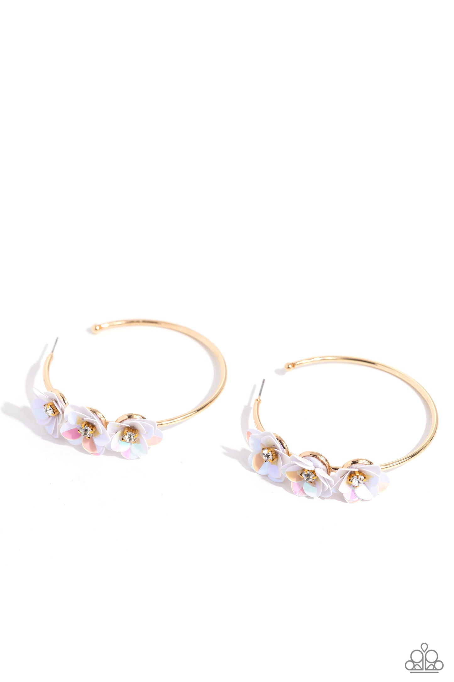 Ethereal Embellishment - Gold - Paparazzi Earrings