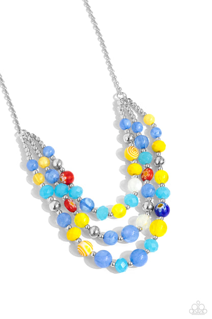 Summer Scope - Blue - Paparazzi Necklace