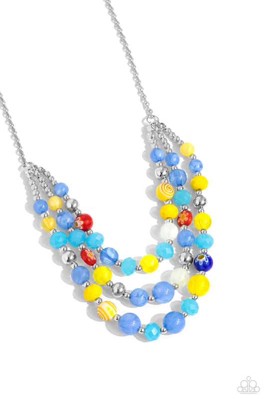 Summer Scope - Blue - Paparazzi Necklace