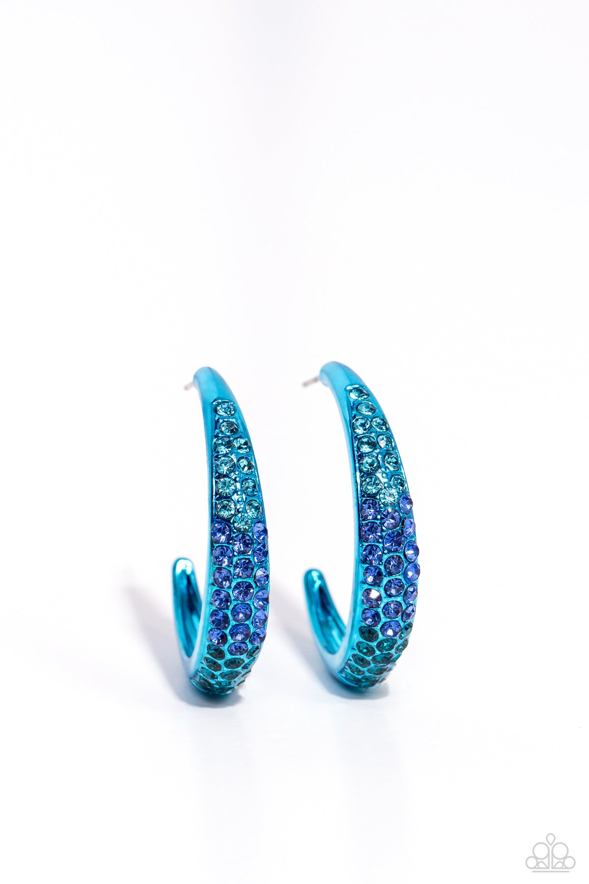 Obsessed with Ombré - Blue - Paparazzi Earrings