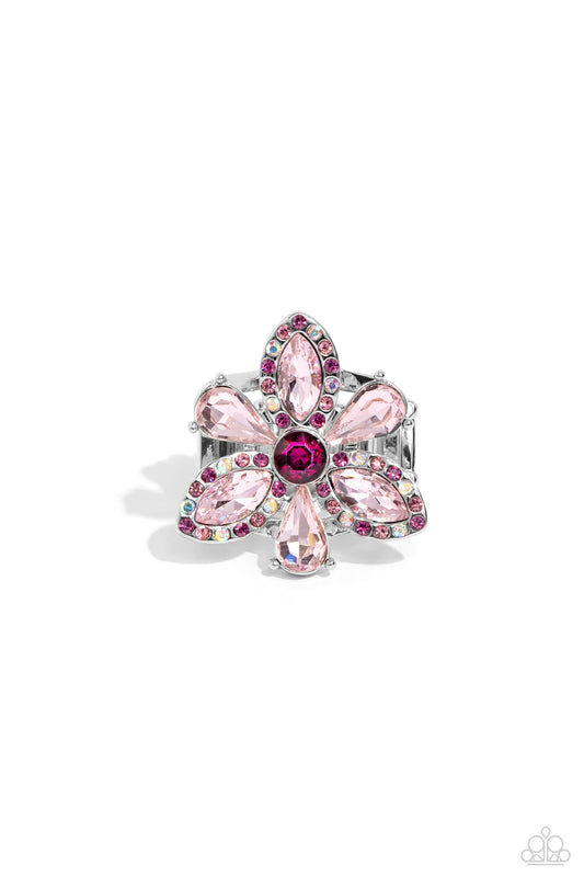 Blazing Blooms - Pink - Paparazzi Ring