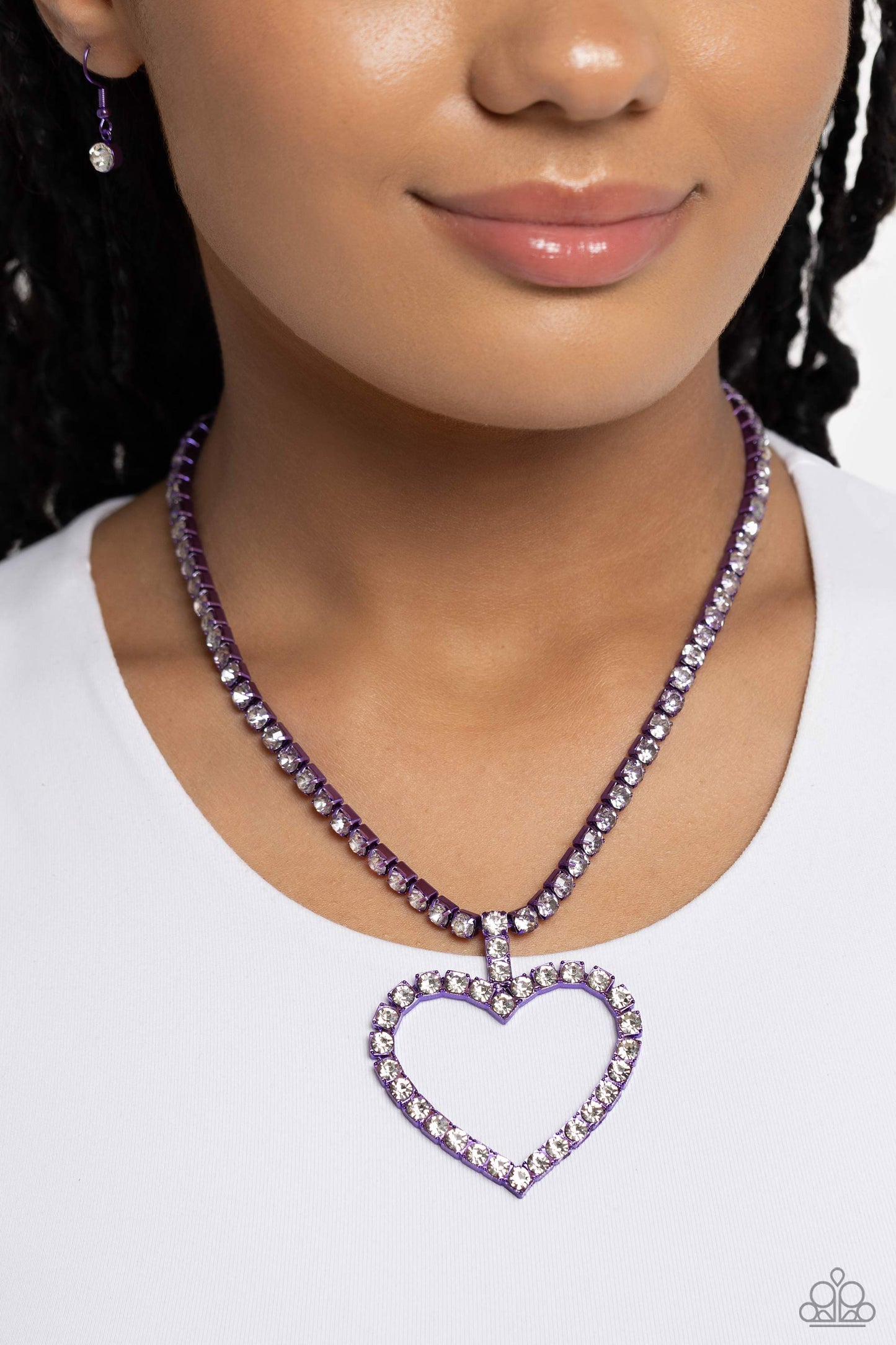 Flirting Fancy - Purple - Paparazzi Necklace