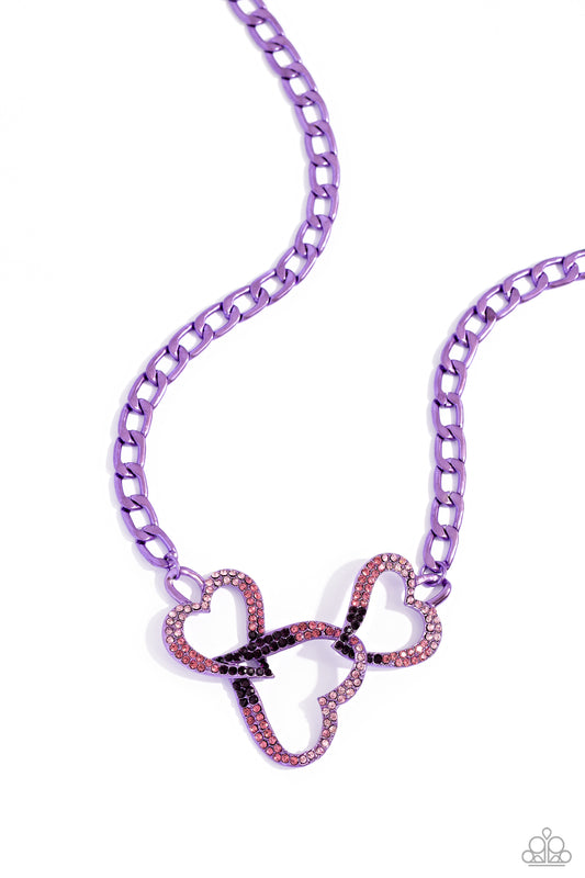 Eclectically Enamored - Purple - Paparazzi Necklace