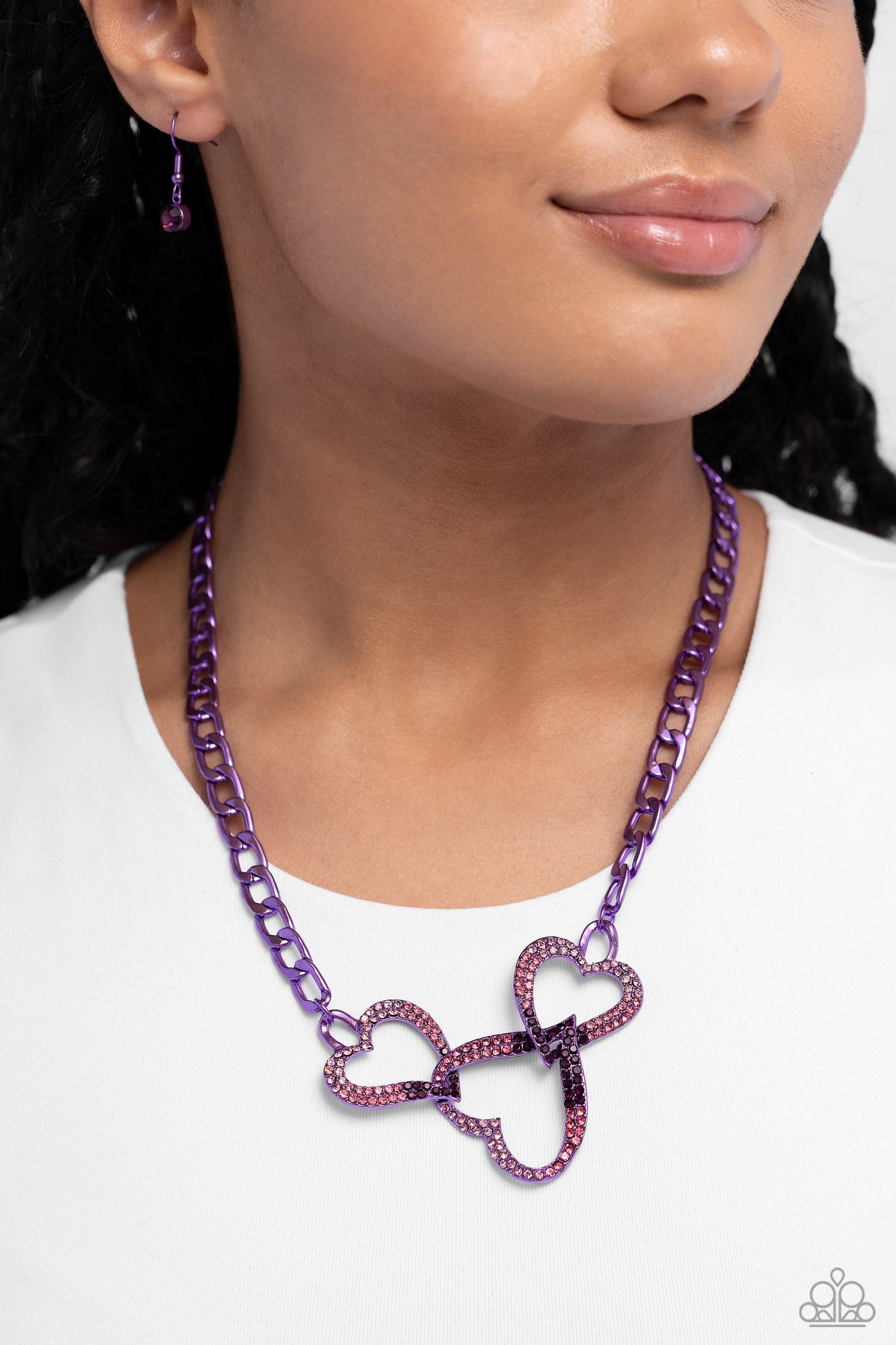 Eclectically Enamored - Purple - Paparazzi Necklace