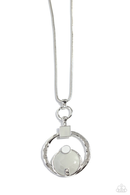 Tastefully Transparent - Silver - Paparazzi Necklace