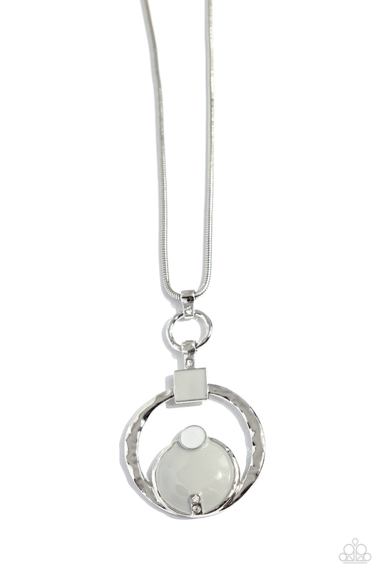 Tastefully Transparent - Silver - Paparazzi Necklace