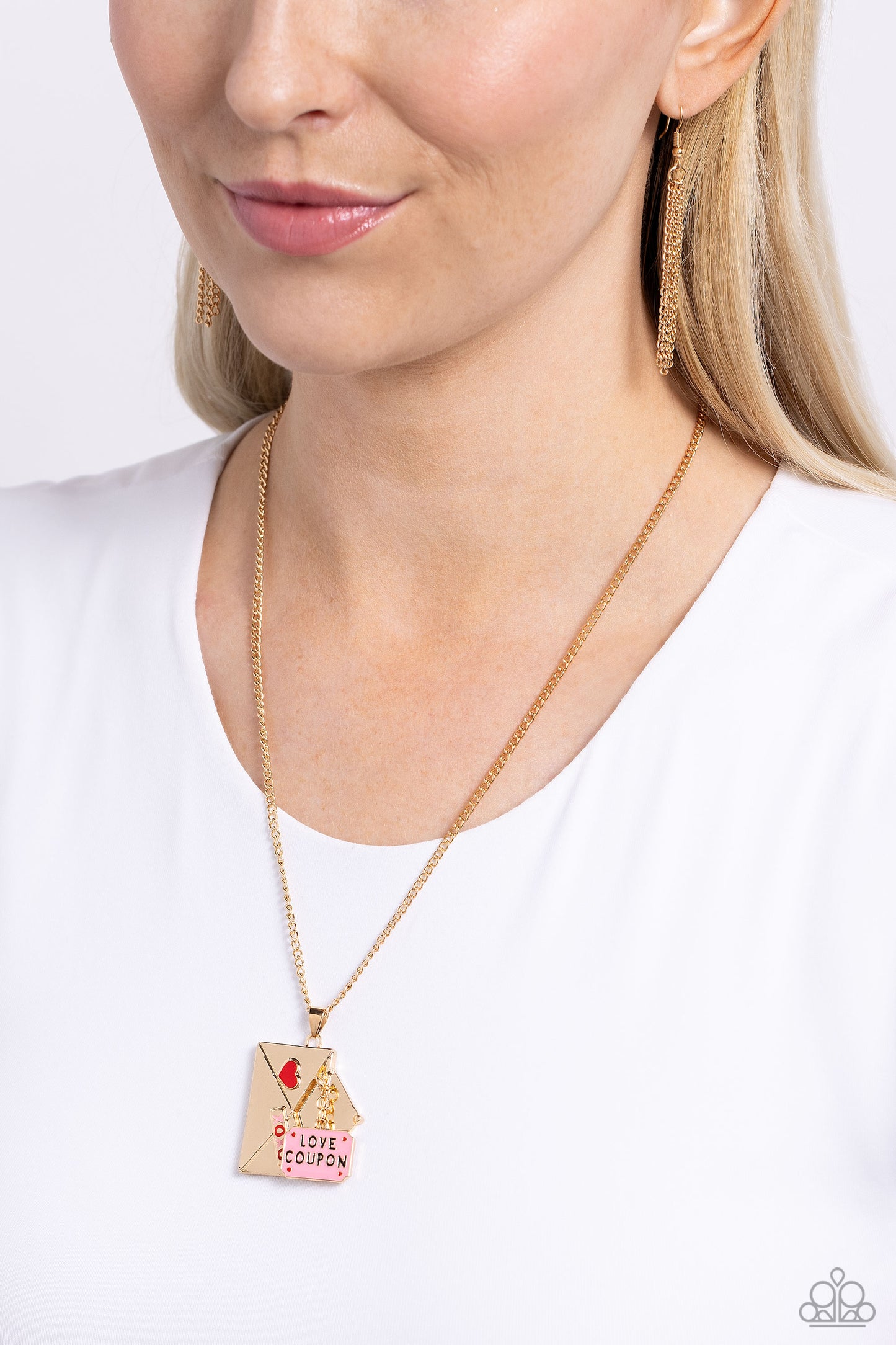 Love Coupon - Gold - Paparazzi Necklace