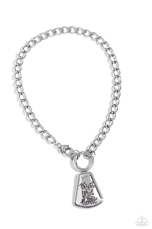 Trust and Believe - Silver - Paparazzi Necklace