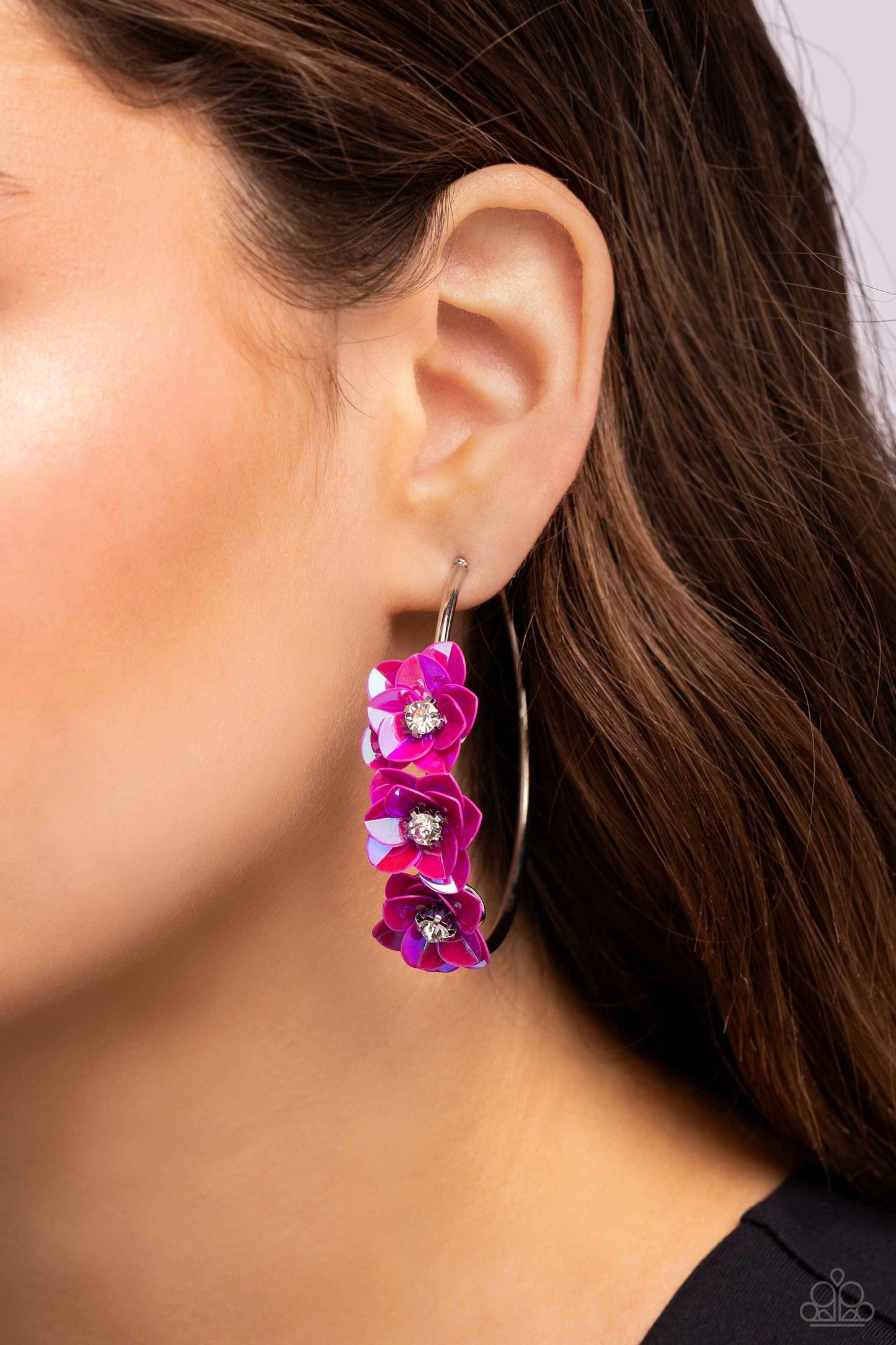 Ethereal Embellishment - Pink - Paparazzi Earrings