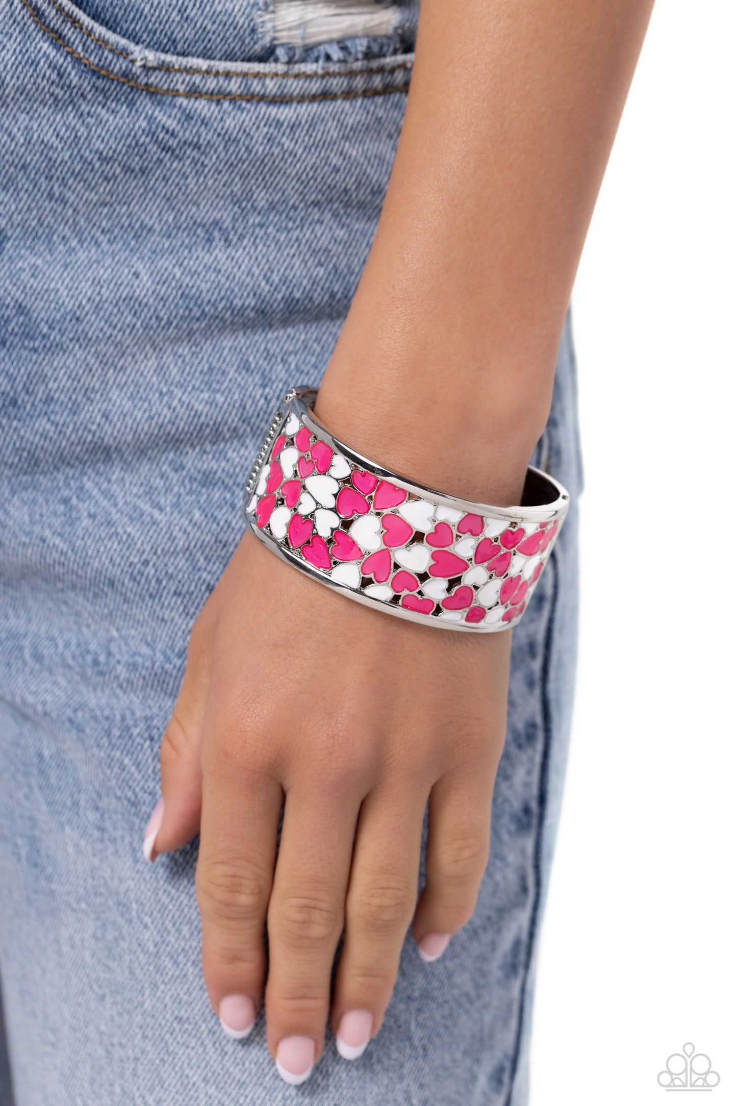 Penchant for Patterns - Pink - Paparazzi Bracelet