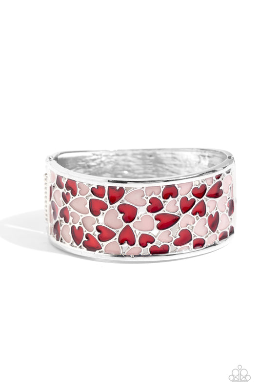 Penchant for Patterns - Red - Paparazzi Bracelet