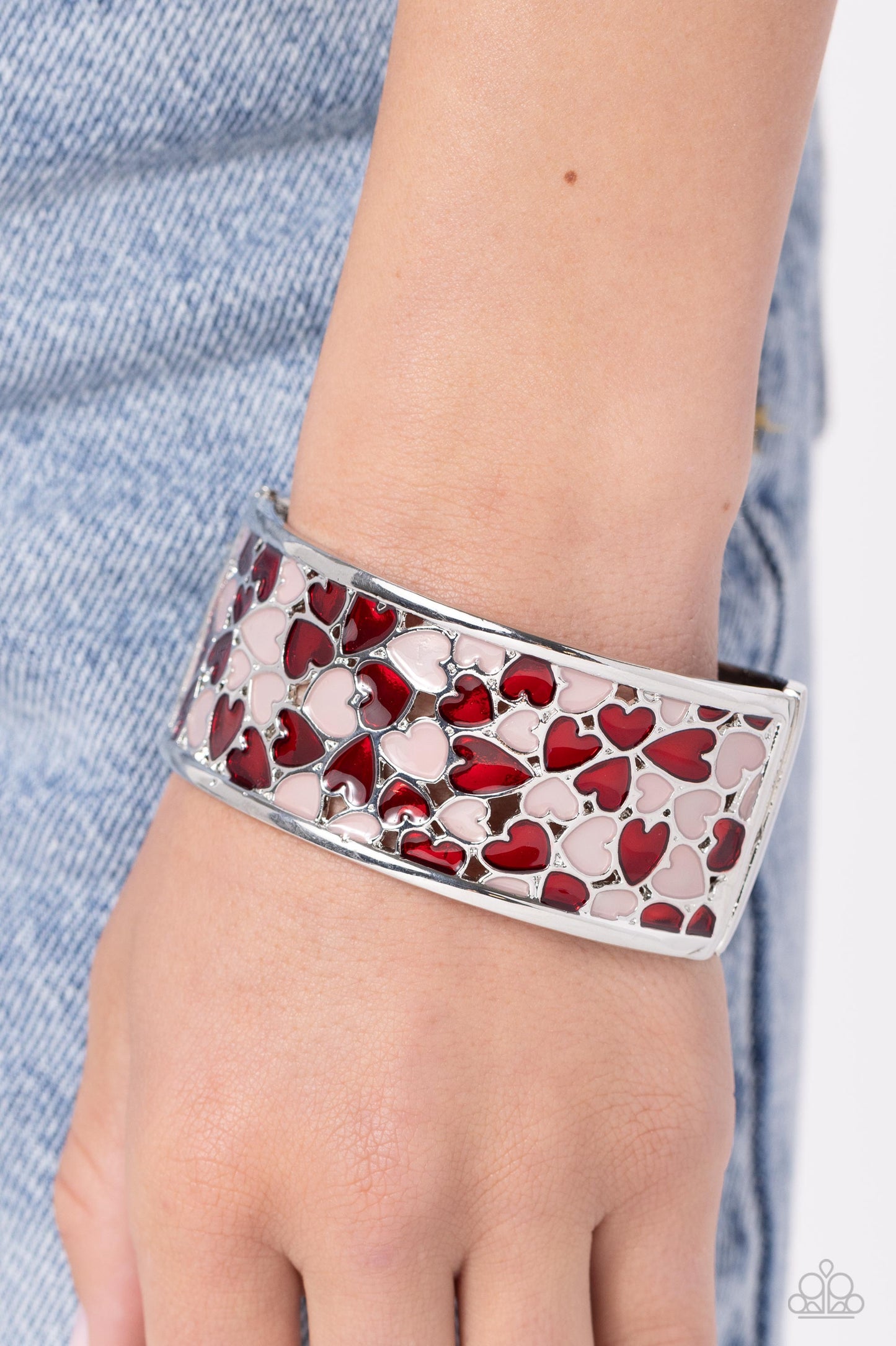 Penchant for Patterns - Red - Paparazzi Bracelet