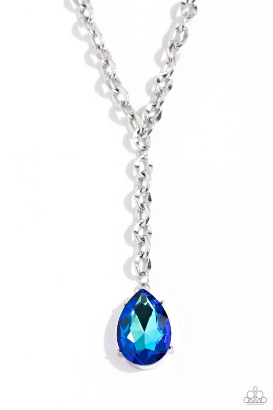 Benevolent Bling - Blue - Paparazzi Necklace